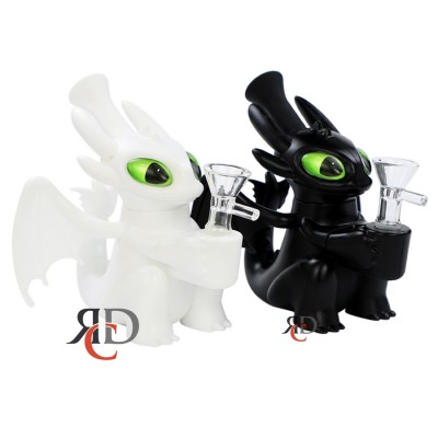 SILICONE WATER PIPE DRAGON WPS1028 1CT